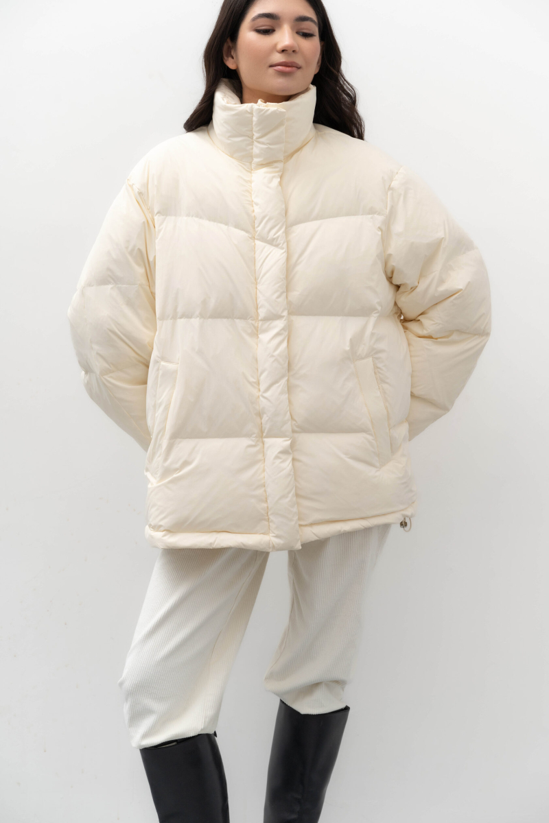 Пуховик Base TRES, цвет: молочный, НФ-00002439 купить онлайн