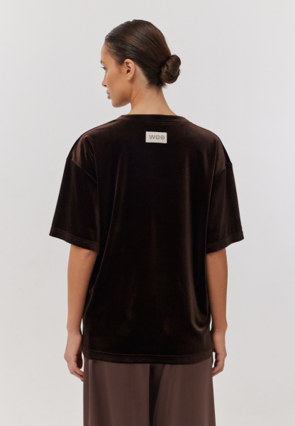 Футболка WooLook, цвет: шоколад, B/UNIQUE/Tshirt/W/Choko купить онлайн