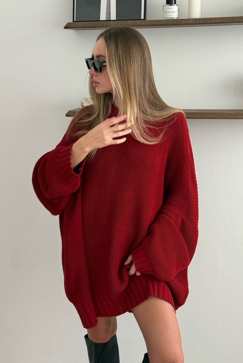 Джемпер объемный вязаный RED Label .B, цвет: RED, Kn.02.6R купить онлайн