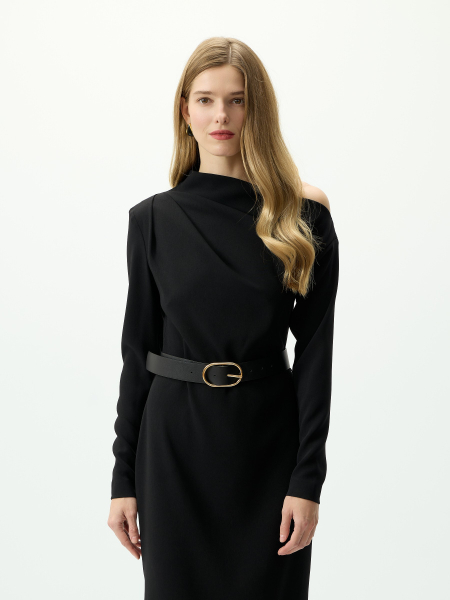 Платье с архитектурным лифом Conso, цвет: Черный, PD 250975 - черный купить онлайн