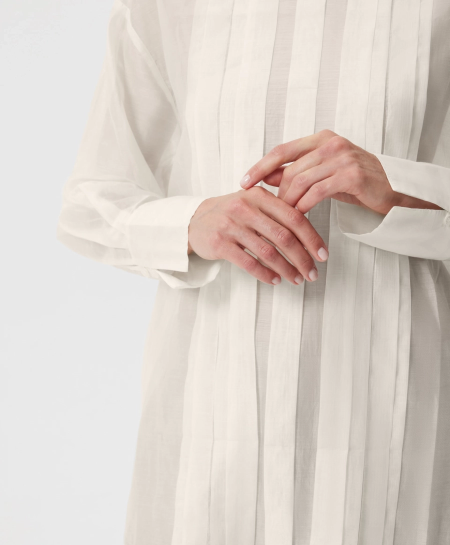 Блузка с воротником-стойкой GLVR, цвет: молочный, 225G33GAC2203 купить онлайн