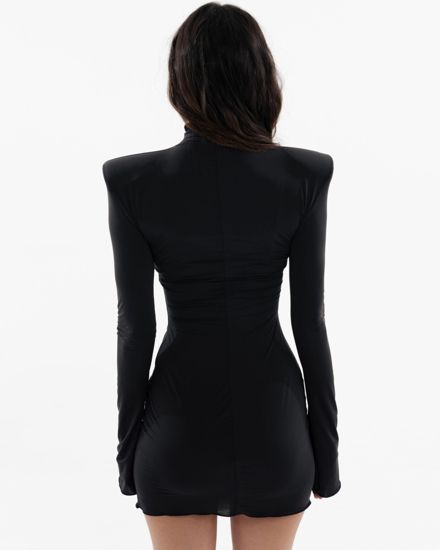 Короткое облегающее платье YONSRU, цвет: Черный,  купить онлайн
