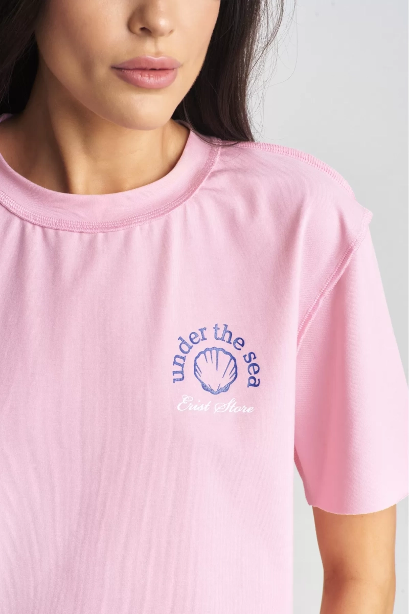 Комплект с шортами Pink Erist store, цвет: розовый, НФ-00002300 со скидкой купить онлайн