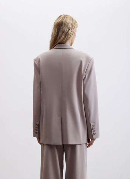 Жакет свободной посадки ALL WE NEED, цвет: Серо-бежевый, 2604W1292-12 купить онлайн