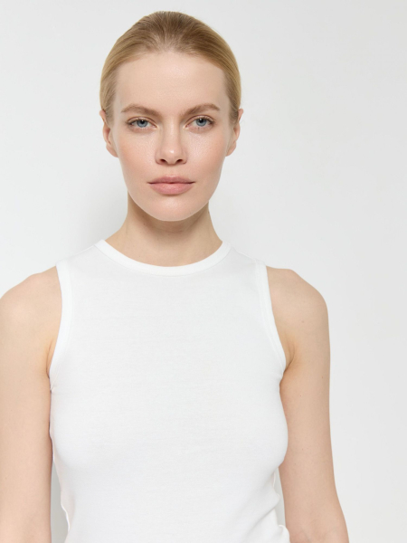 Майка на широких бретелях AROUND, цвет: белый, 269_26CE12 купить онлайн