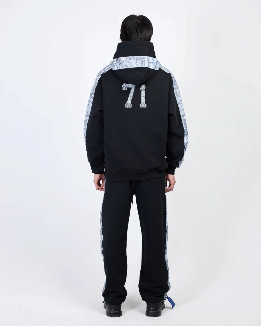 Джоггеры с лампасами ASIA ST 71, цвет: Черный, Ast71.jogg-flying-black купить онлайн