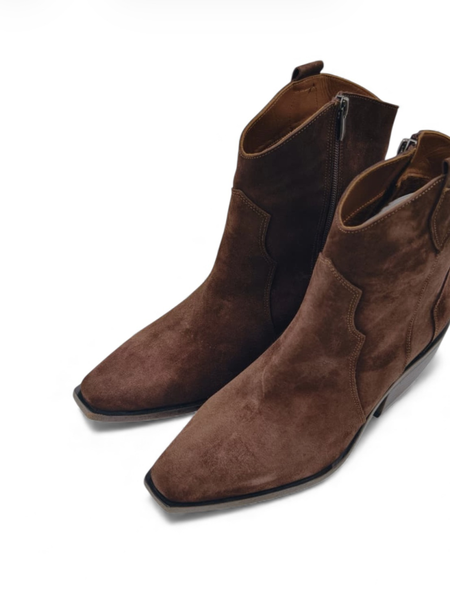 Ботинки демисезонные из натуральной замши GRANDERA, цвет: коричневый 015-29701-679 (903) купить онлайн