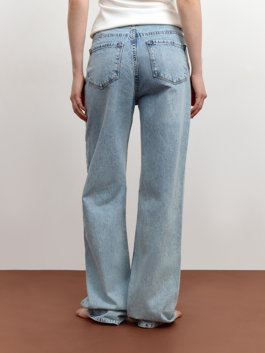 Джинсы на высокой посадке Mollis, цвет: светло-голубой, 17-12-3982/1 купить онлайн