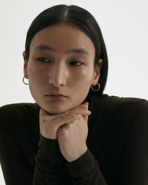 Базовые хупы в золотом покрытии Ede Darkrain, цвет: позолота, LS3028 купить онлайн