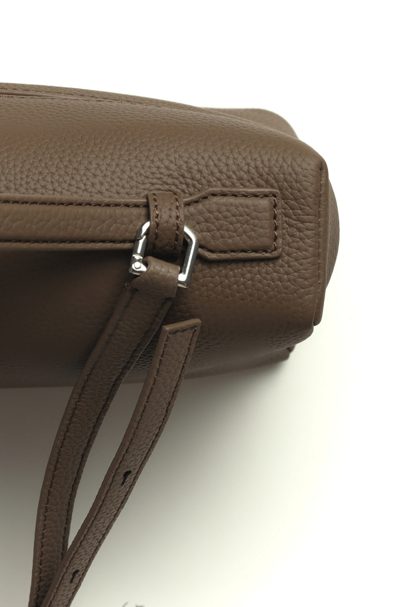 Сумка-косметичка из натуральной кожи Ricoco, цвет: коричневый bag6/2 купить онлайн