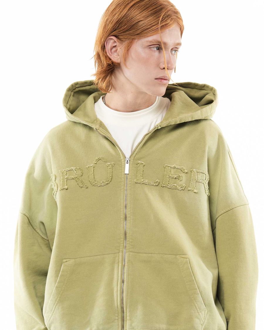 Зип-худи Zip-hoodie «Liberté d’expression» Brûler d'Amour, цвет: Lime,  купить онлайн