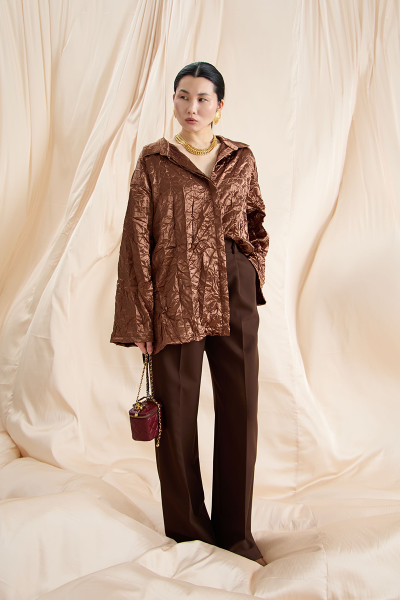 Блуза MIA AIM, цвет: коричневый, MIA704 купить онлайн