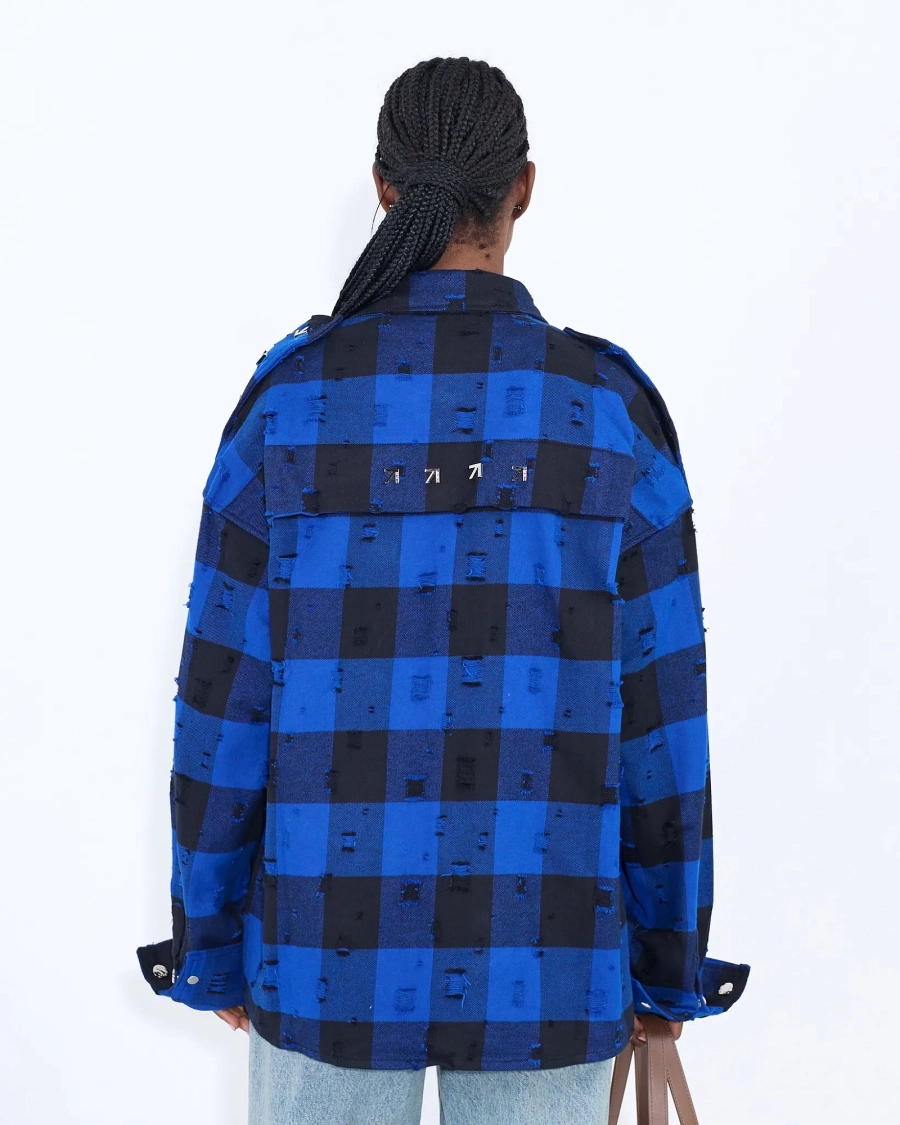 Рубашка ARROW PLAID BLUE ASIA ST 71, цвет: синий, Ast71.shirt-plaid-blue купить онлайн