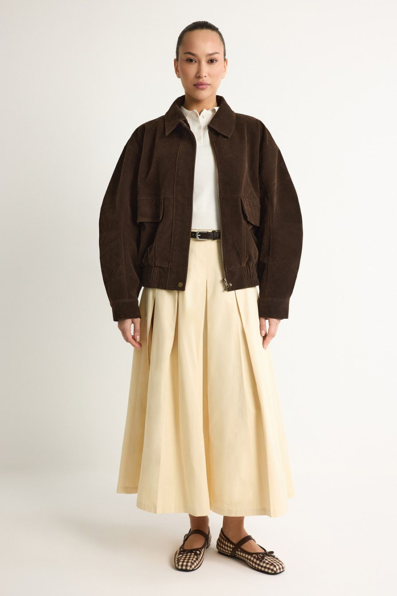 Юбка из 100% хлопка TOPTOP, цвет: бежевый, TT.071.18870.110 купить онлайн