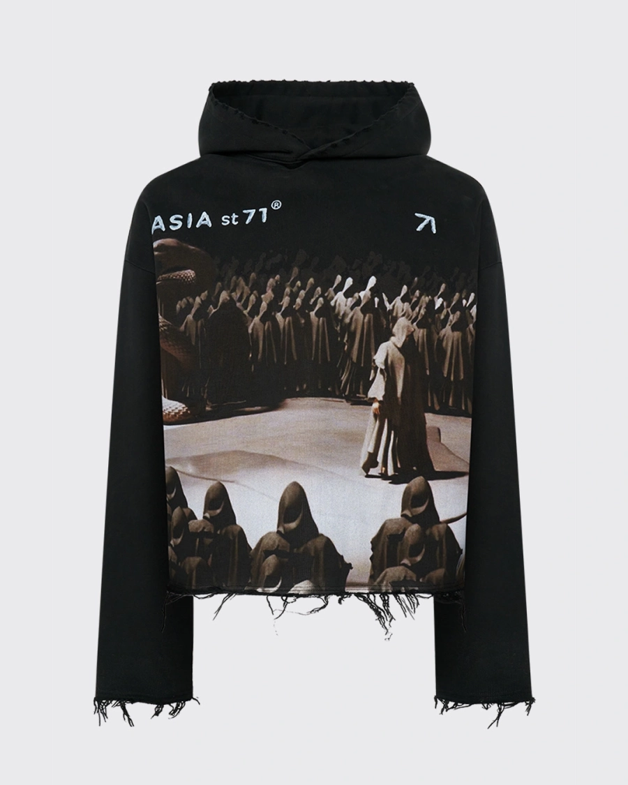 Худи с принтом ПРОРОЧЕСТВО ASIA ST 71, цвет: Черный, Ast71.AU-hood-prophecy-bl купить онлайн
