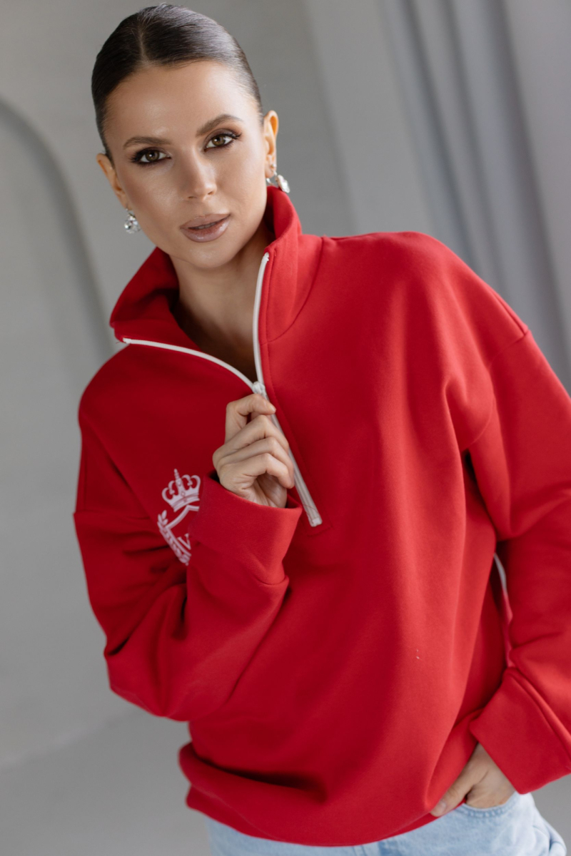 Анорак из трикотажа с молнией