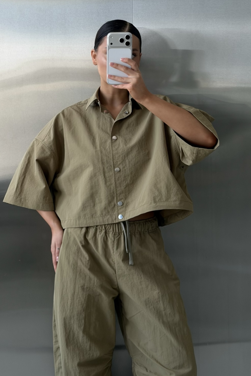 Рубашка плащевая на кулисе