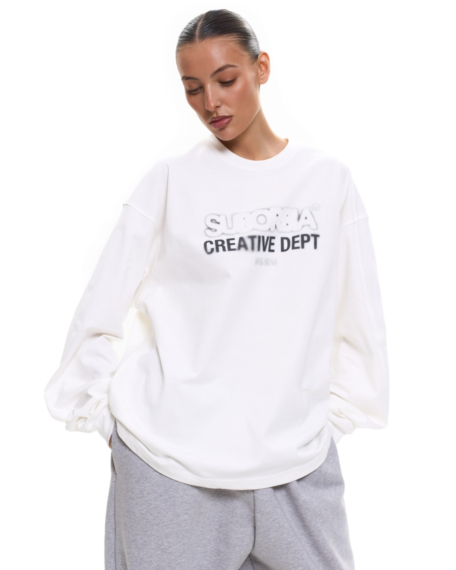 Лонгслив CD Suborbia, цвет: WHITE, 006170 купить онлайн