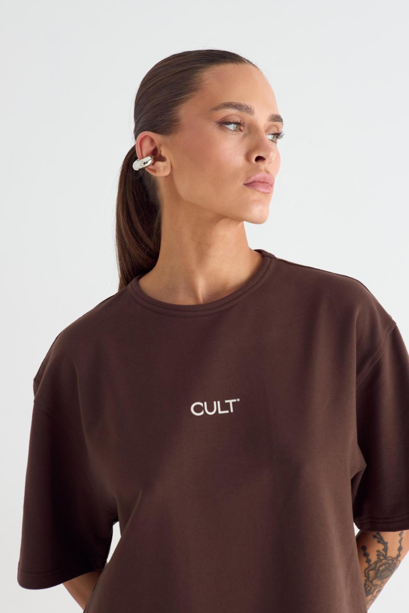 Футболка Base CULT, цвет: коричневый,  купить онлайн