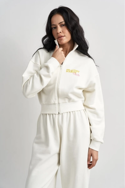 Бомбер мини Erist store, цвет: белый, НФ-00003406 купить онлайн