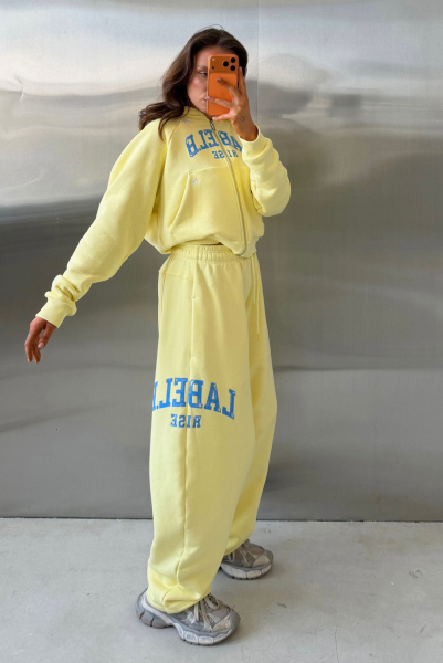 Худи на молнии укороченный Label .B, цвет: Желтый,  купить онлайн