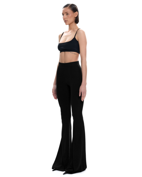 Брюки клёш базовые Suborbia, цвет: Черный, 006894 купить онлайн