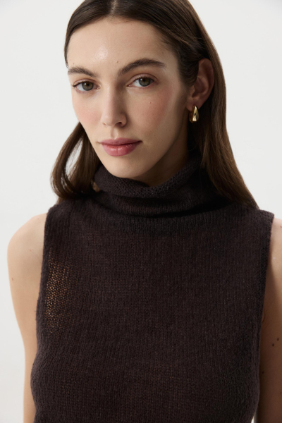 Топ ажурный Charmstore, цвет: шоколадный, 309-46581-551 купить онлайн