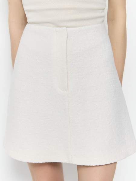 Юбка мини из букле AROUND, цвет: молочный, 2725_14VW01 купить онлайн