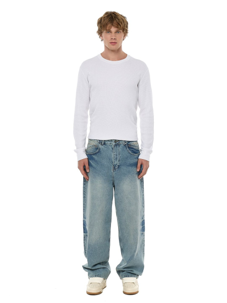 Джинсы FRHT Baggy FRHT&OUT OF REACH, цвет: washed blue, JNSBGGWDBL купить онлайн