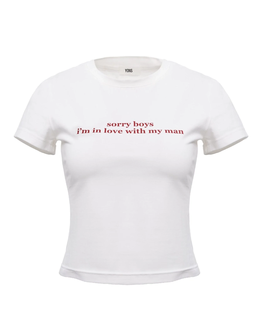 Футболка с принтом YONSRU, цвет: молочный, YO-792 купить онлайн