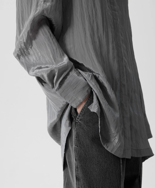 Блузка прямой свободной формы GLVR, цвет: серый, 225G32GAC2206 купить онлайн