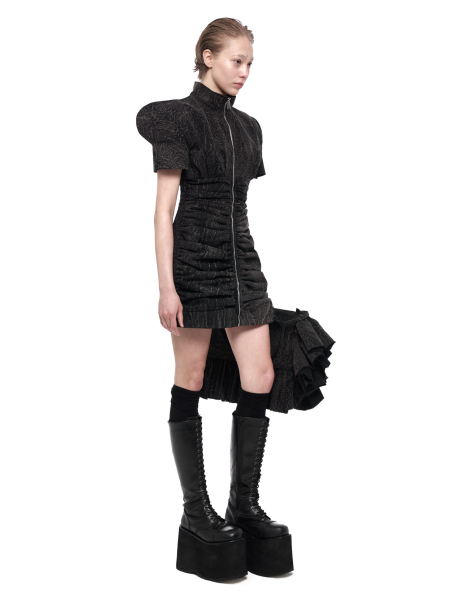 Платье мини “QUEEN OF HEARTS” CAPPAREL.21est, цвет: графит меланж деним, CAP.330.231.90 купить онлайн