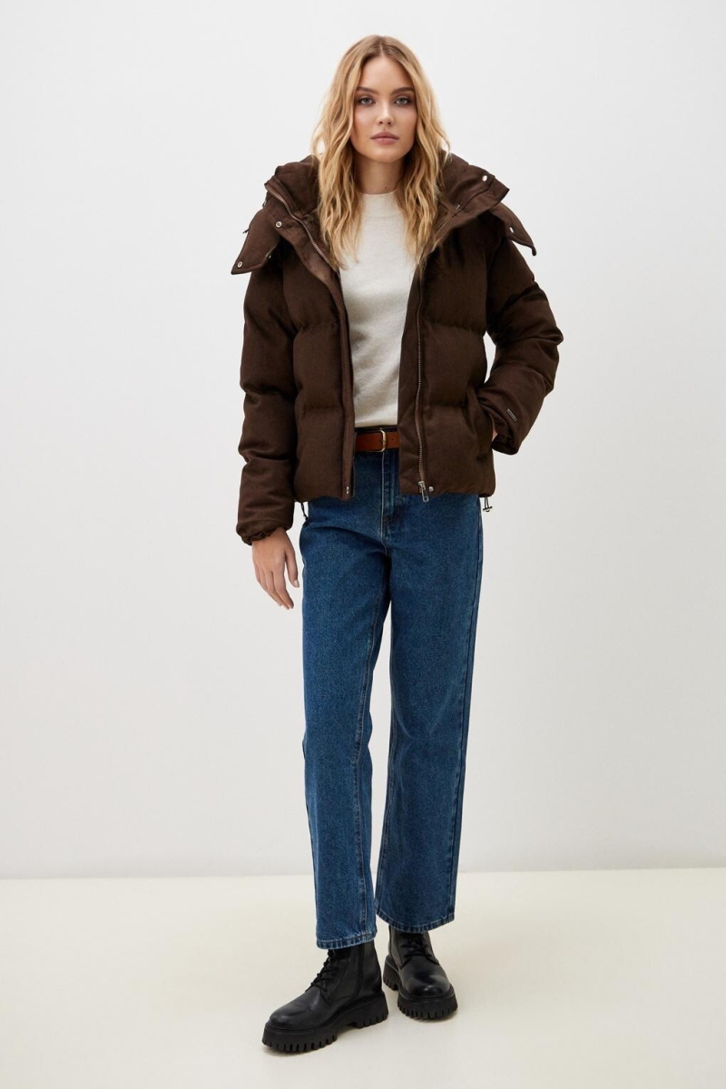 Пуховик FAWN ENEVOO, цвет: коричневый, 03076 купить онлайн
