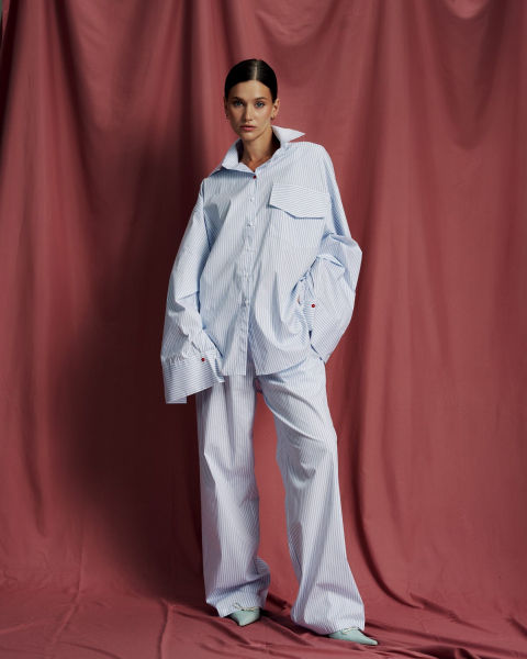 Брюки NA LEGKE BLUE STRIP