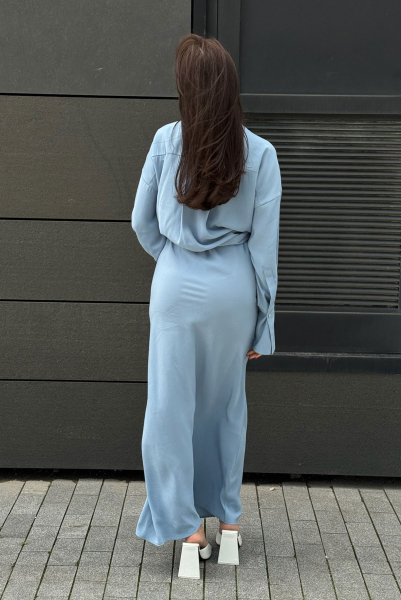 Платье из тенсела LIGHT BLUE