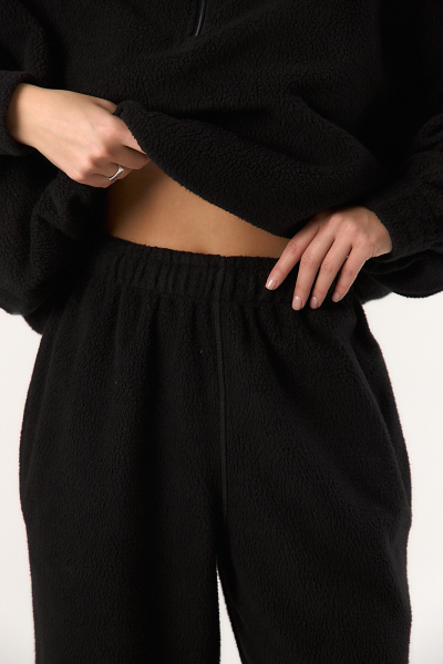 Брюки curly барашек ELASTIC, цвет: Черный,  со скидкой купить онлайн