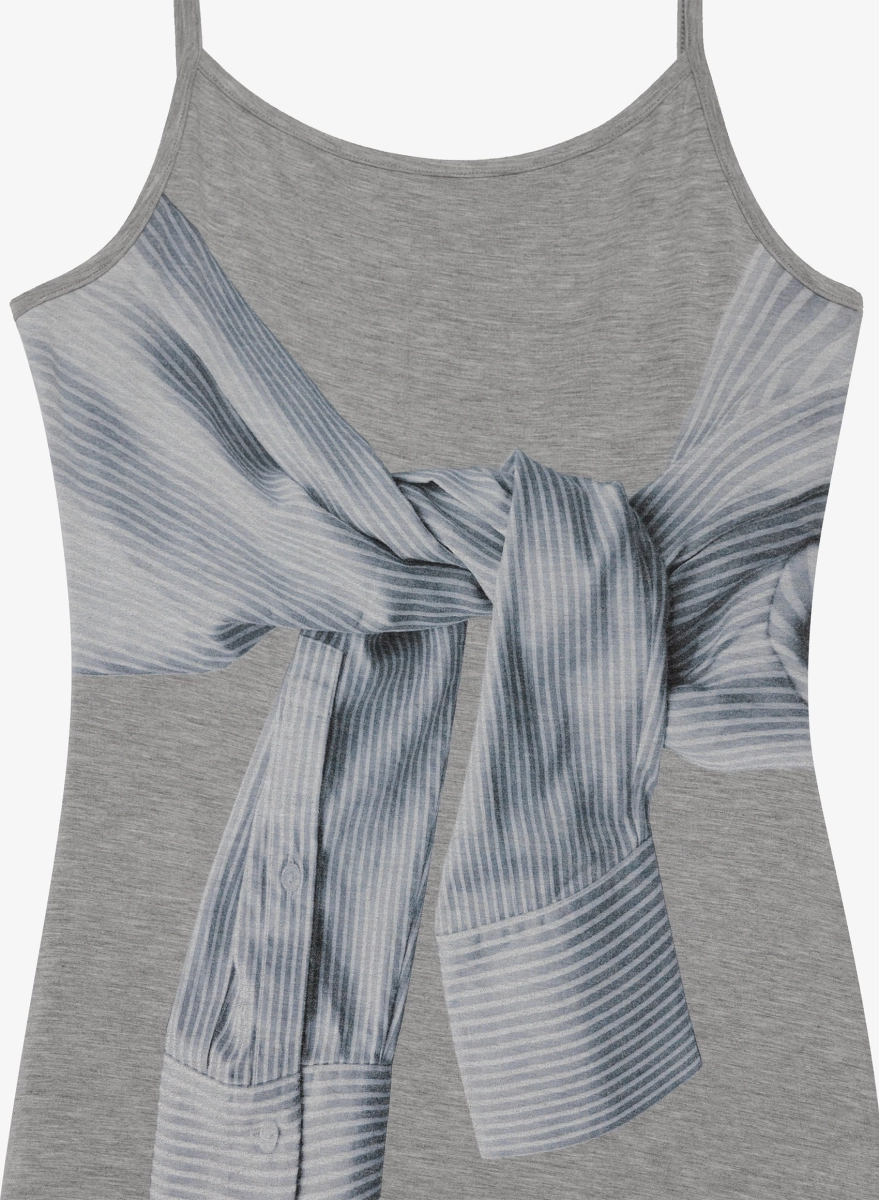 Платье асимметричное F | ABLE, цвет: темно-серый, DRS-FBL-SMMTRC-GRPHT купить онлайн