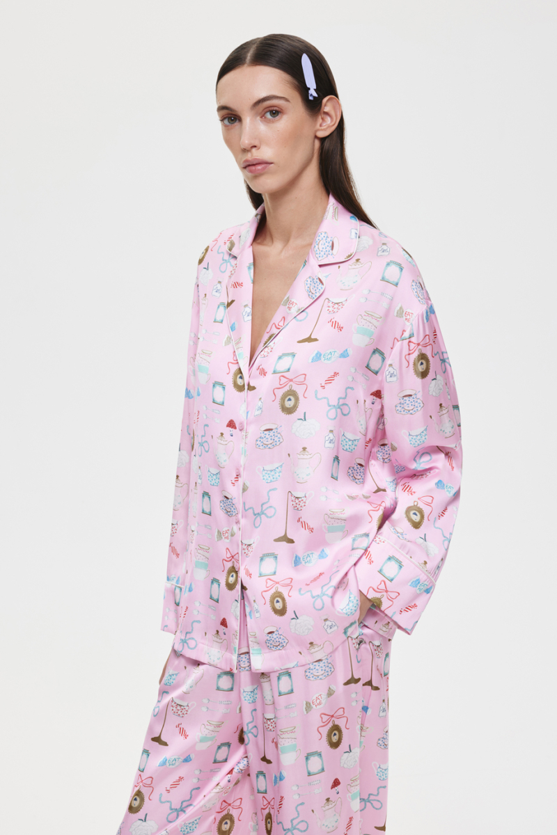 Пижамная блузка DREAMS BY ALENA AKHMADULLINA, цвет: розовый, 225102050204436/210000 купить онлайн