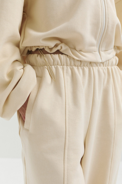 Джоггеры из футера marte, цвет: бежевый,  купить онлайн