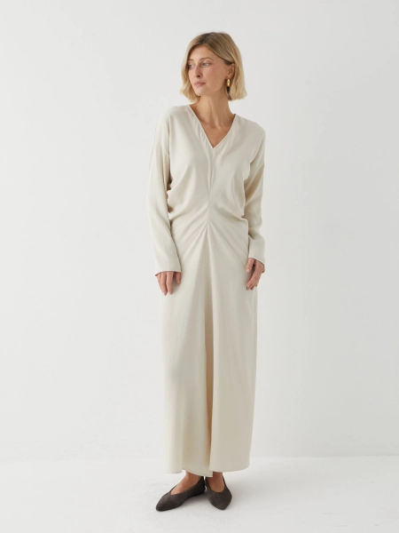 Платье со складкой Marou, цвет: белый,  купить онлайн