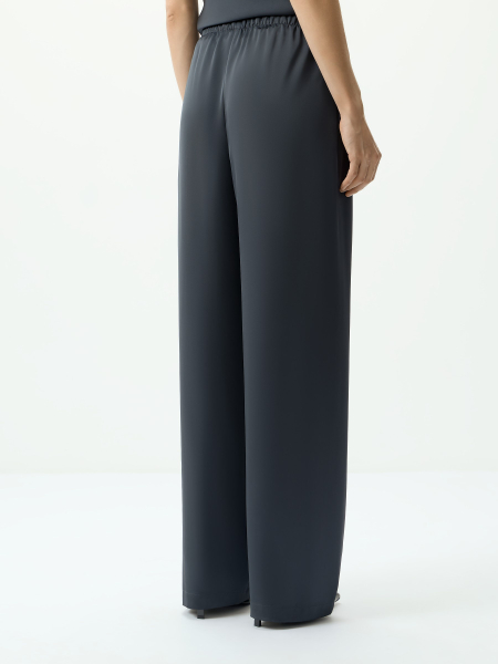 Брюки шелковистые на резинке