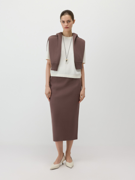 Джемпер из хлопка Conso, цвет: белый, KJS 260705 - молочный купить онлайн