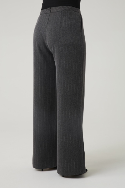 Брюки прямые с отделкой из кружева 4forms, цвет: серый, 65467 купить онлайн