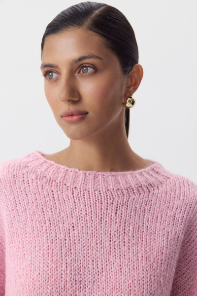 Джемпер из шерсти мериноса Charmstore, цвет: розовый, 303-41898-221 купить онлайн