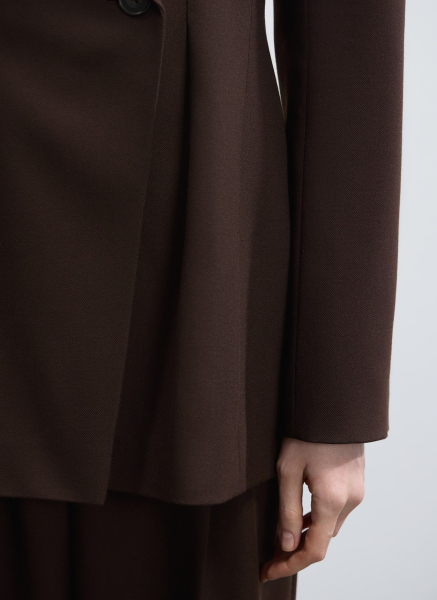 Жакет приталенный ALL WE NEED, цвет: коричневый, 2602W1257-19 купить онлайн