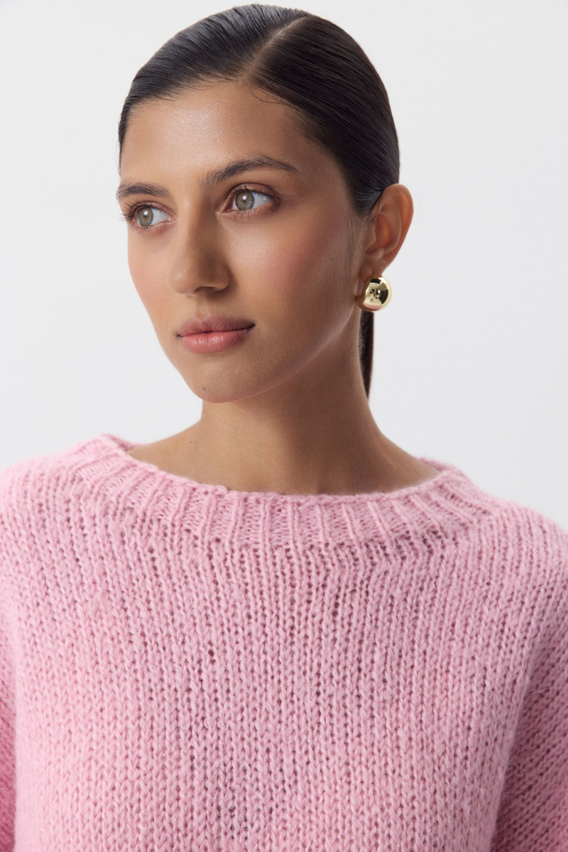 Джемпер из шерсти мериноса Charmstore, цвет: розовый, 303-41898-221 купить онлайн