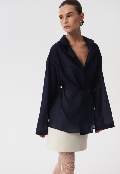 Блуза «Blue nights» CHUBA, цвет: синий,  купить онлайн