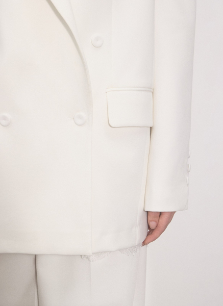 Жакет объемный ALL WE NEED, цвет: молочный, 2512W12122-21 купить онлайн