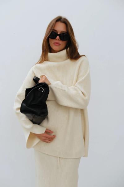 Свитер Polly со стойкой oversize