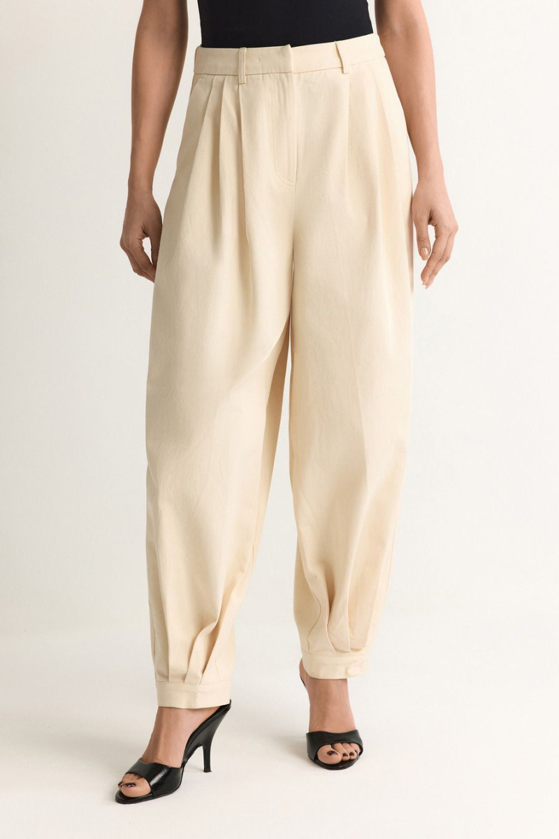 Брюки из 100% хлопка TOPTOP, цвет: молочный, TT.032.19291.120 купить онлайн